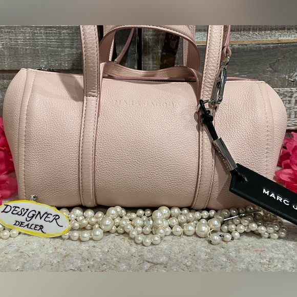 MARC JACOBS THE TAG Bauletto 26 Blush Leather Satchel Shoulder Bag VGC! RARE! - Picture 3 of 12